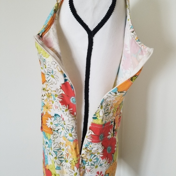 Vintage Retro Bets Vibrant Floral Dress - Picture 5 of 7